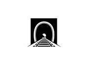 Train Tunnel Silhouette Bundle, a Graphic by hafijul (Thumbnail 6 of 15)