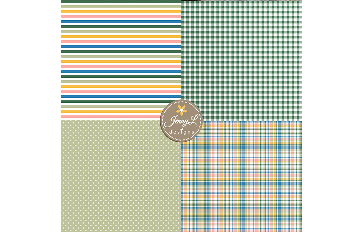 Spring Seamless Digital Papers, a Pattern Graphic by JennyL Designs (Photo 4 of 5)