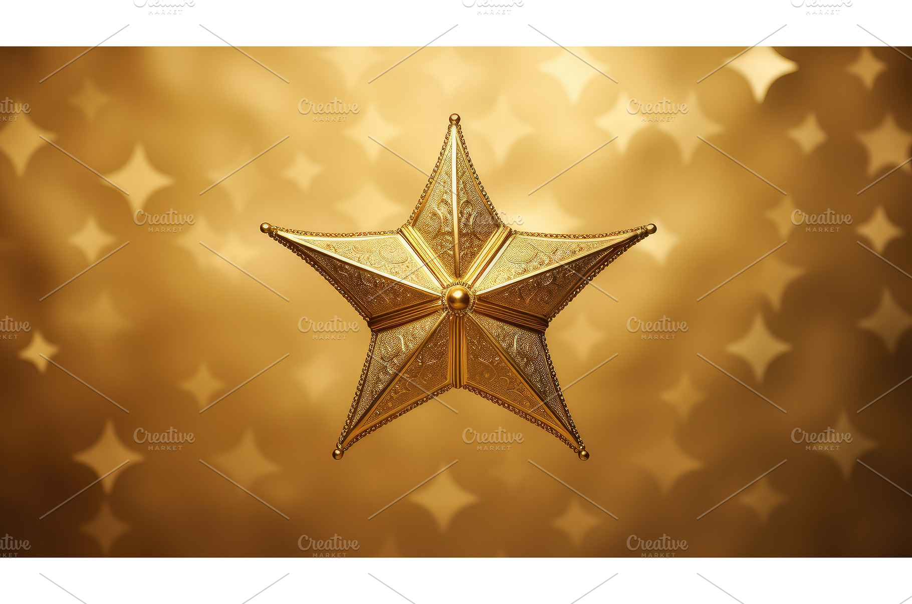 up star gold background ai generated, a Background Photo by pikepicture