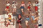 Vintage Western Scrapbook Kit, an Object Graphic by DreamoraArt (Thumbnail 6 of 10)