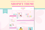 Bright Colorful Shopify Theme Retro, a Shopify Template by Macarons and Mimosas (Thumbnail 1 of 10)