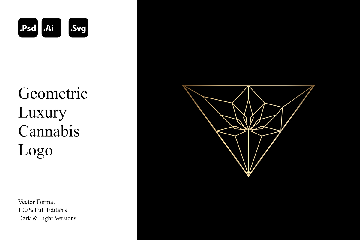 Geometric Luxury Cannabis Logo, a Branding & Logo Template by Luxury Logos (Photo 1 of 4)