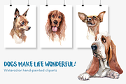Watercolor dog breeds pack, an Animal Illustration by dm_art (Thumbnail 4 of 6)