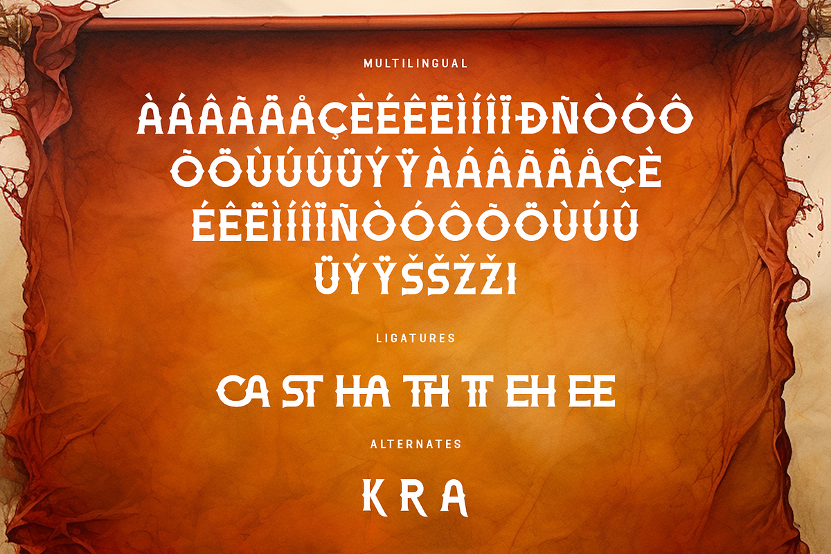 Casthara - Modern Serif Film Font, a Serif Font by overlaytemplates (Photo 5 of 5)