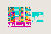Tajazob - Arabic Color Font, a Script Font by Mostafa El Abasiry (Thumbnail 2 of 19)