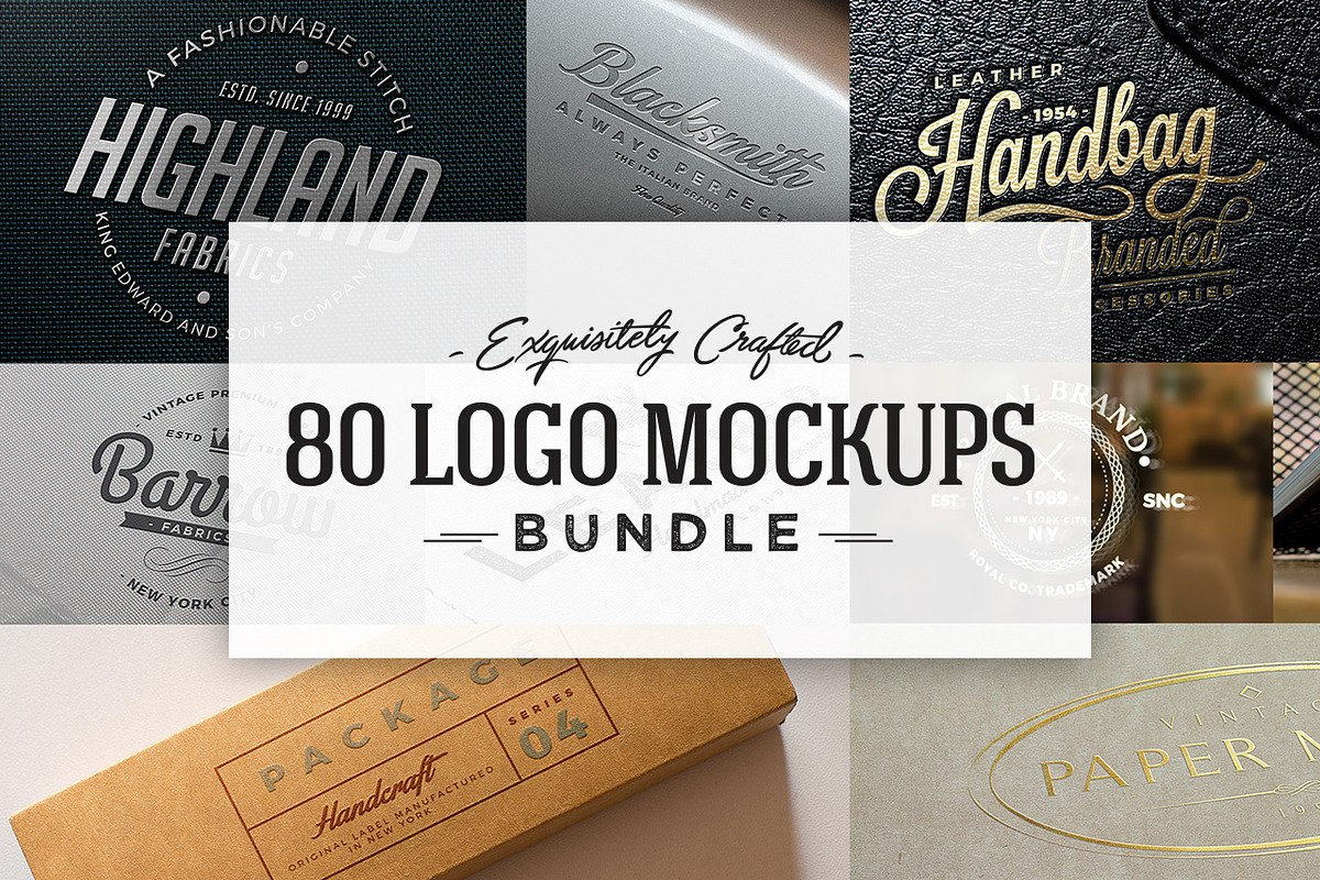 80 Logo Mockups Bundle, a Product Mockup by ZippyPixels (Photo 1 of 18)