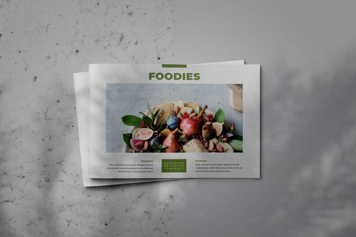 FOODIES Lookbook Brochure Template, a Brochure Template by Indotitas (Photo 1 of 9)