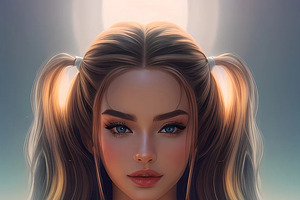 Procreate Realistic Hair Stamps Vol2