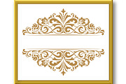 Vintage gold frame on a white, a Decorative Illustration by RODINA (Thumbnail 2 of 3)
