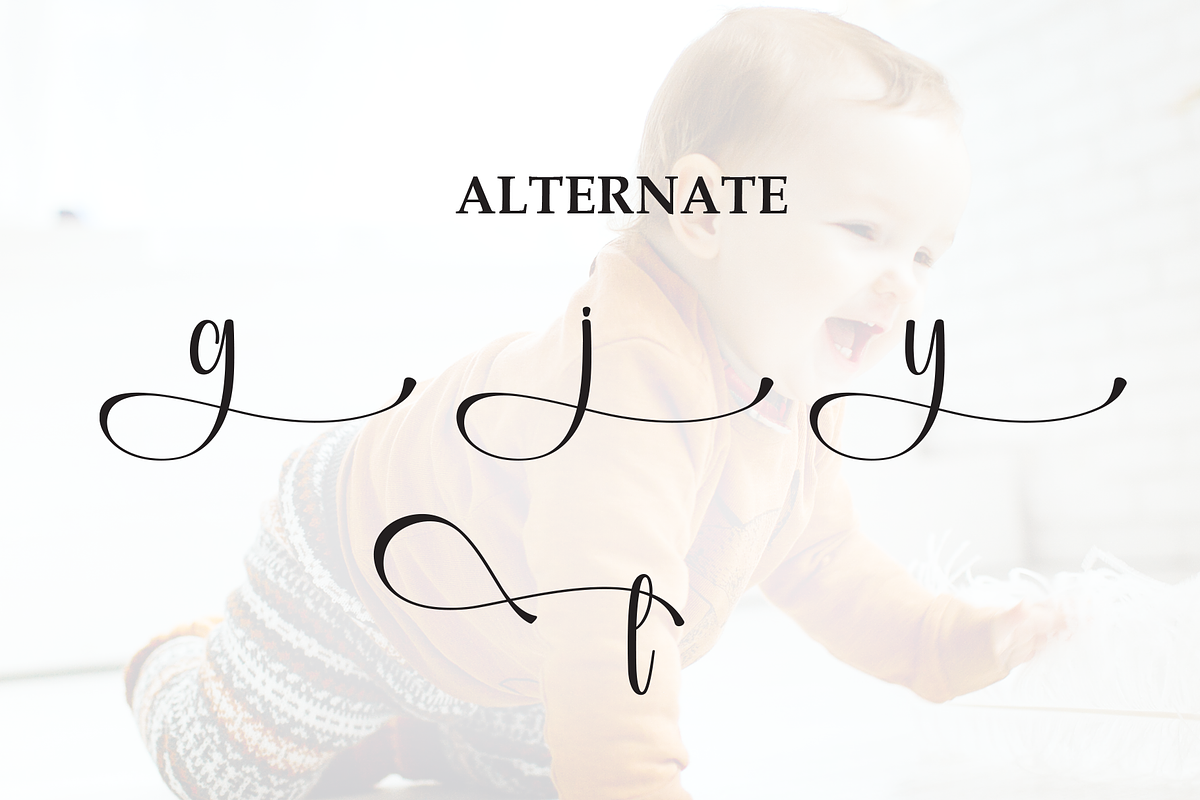 Babycute | Script Font, a Handwritten Font by Scratchones (Photo 8 of 9)