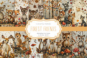 Forest Friends, a Background Graphic by Curve Design (Thumbnail 1 of 7)