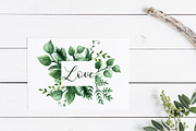 Herbaceous Greens-watercolor set, a Decorative Illustration by Astarte_design (Thumbnail 9 of 13)