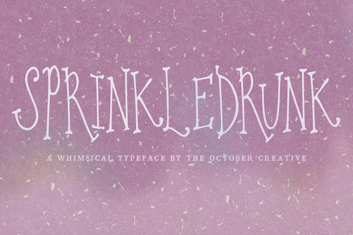 Sprinkledrunk Fun Playful Serif Font, a Serif Font by The October Creative (Photo 1 of 8)