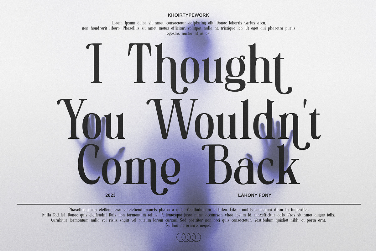 Lakony - Serif Font Combinations, a Serif Font by Khoir (Photo 6 of 9)
