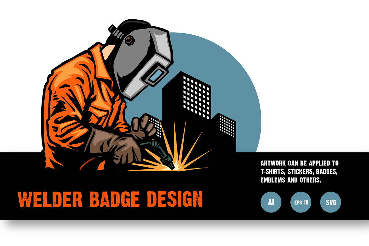 9 LOGO AND BADGE WELDER, a Work Illustration by grindstudio (Photo 1 of 4)