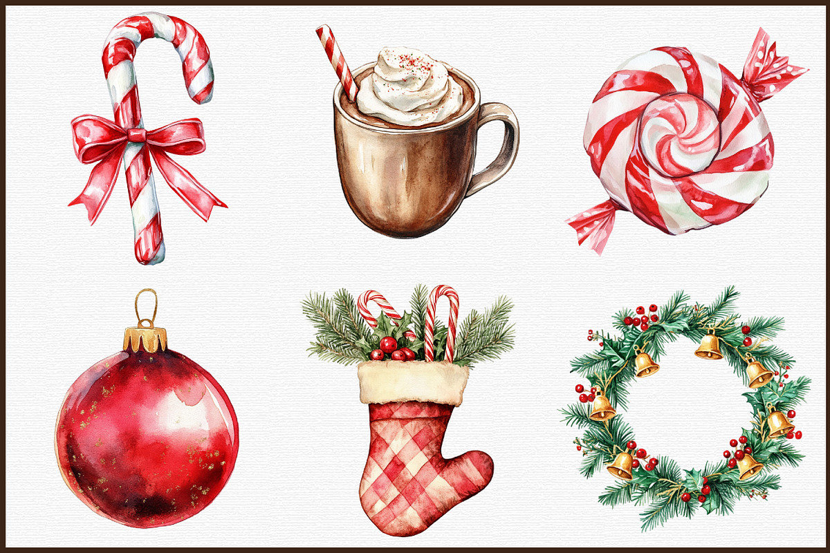 Great Christmas Clipart Bundle, an Illustration by Sublimation Artist (Photo 3 of 6)