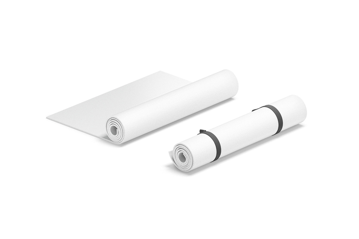 Two White Yoga Hiking Mats 3D Model, an Object 3D Model by rebrandy (Photo 3 of 9)