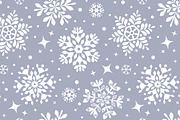 Seamless pattern with snowflakes, a Pattern Graphic by JulianArt (Thumbnail 2 of 7)
