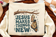 Jesus Makes Things New Butterfly PNG, a Seasonal Illustration by Canvas Craft (Thumbnail 4 of 6)