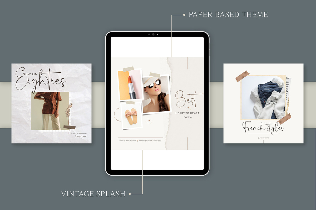 CLASSY Paper Based Instagram Creator, a Social Media Template by SNIPESCIENTIST (Photo 7 of 33)