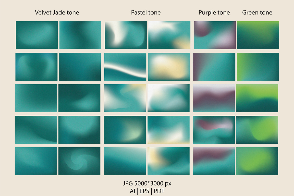 Velvet Jade grainy gradient textures, a Texture Illustration by GapArt (Photo 2 of 7)