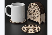 Boxed Mandala Coaster Set, an Object Graphic by ThemeXDigital (Thumbnail 3 of 9)