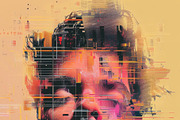 90 Glitch faces, a Person Illustration by Handmadefont (Thumbnail 47 of 94)