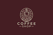 Logo Elegant Bean Coffee Cup, a Branding & Logo Template by Signatoro (Thumbnail 2 of 3)