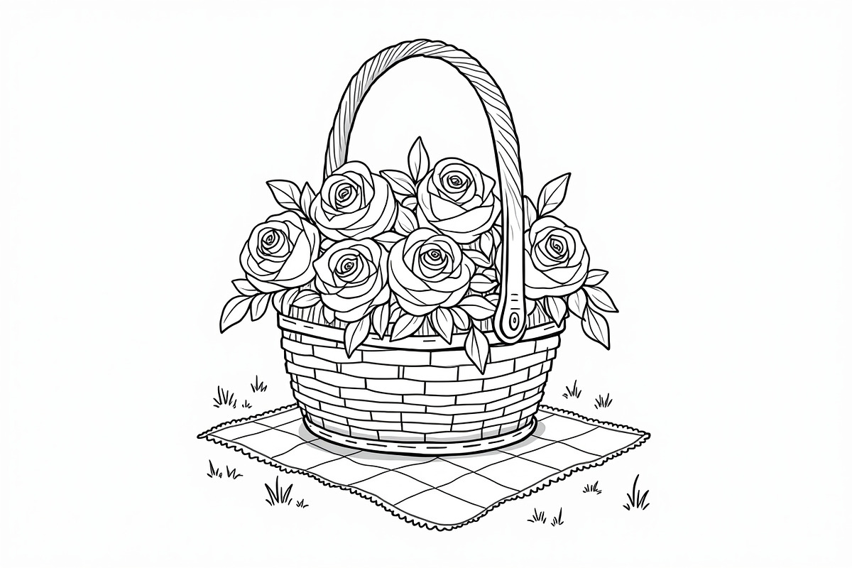 Flower Basket Bundle, an Illustration by musafir_fashion (Photo 5 of 9)