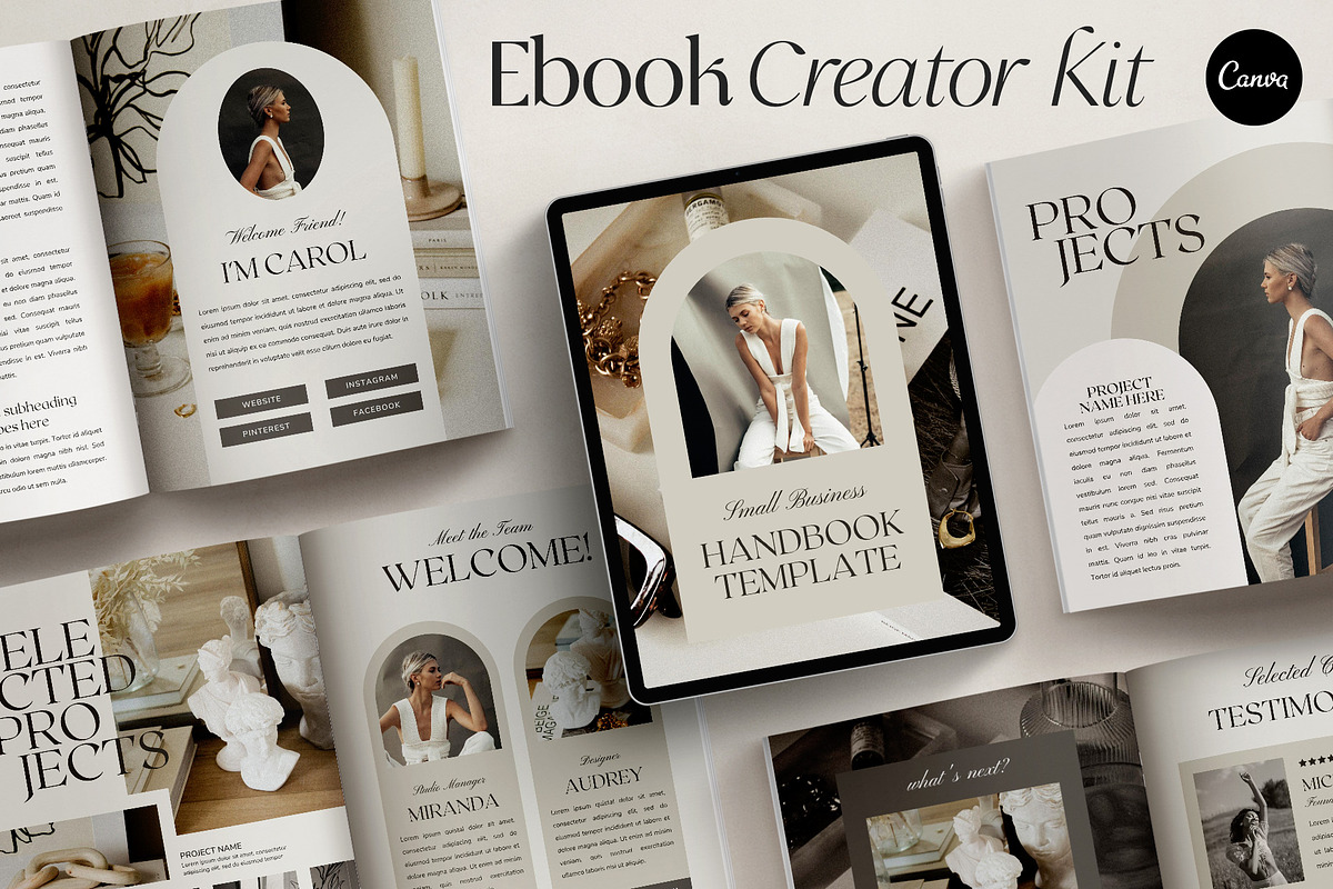 Classic Ebook Template CANVA, a Magazine Template by Studio Loire (Photo 1 of 17)