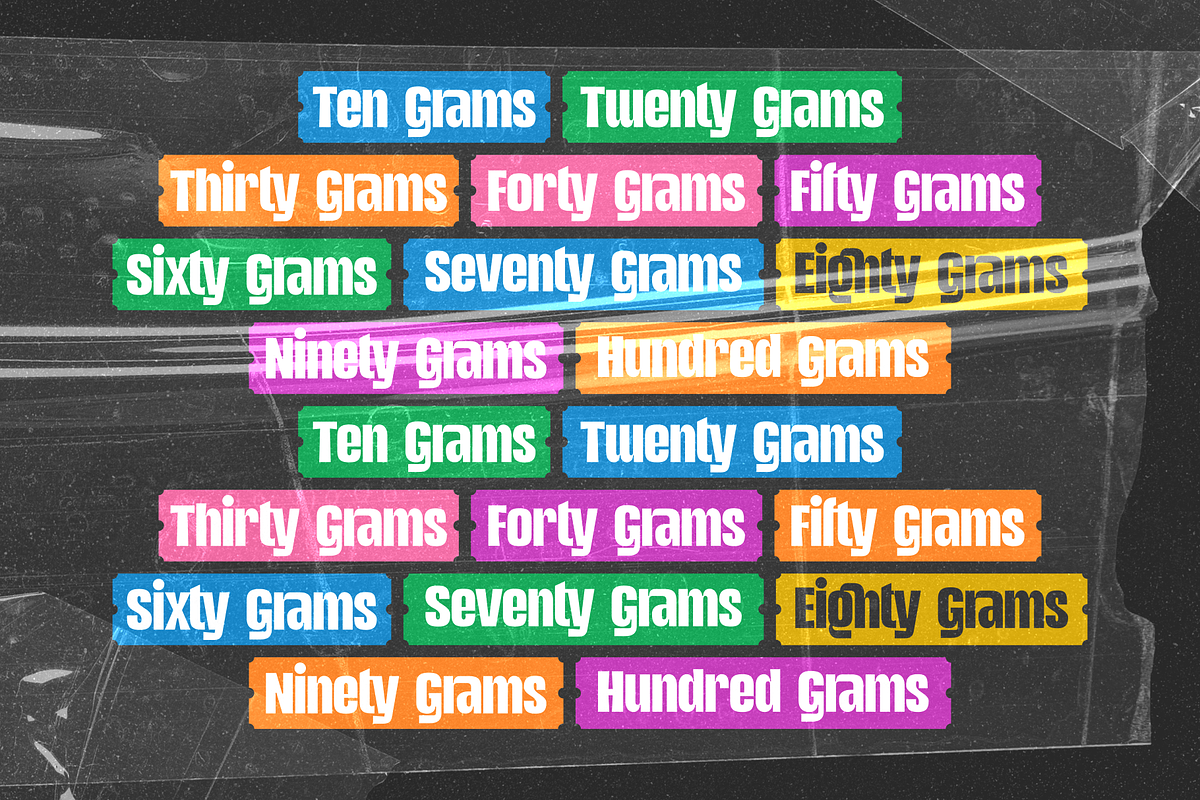 Eighty Grams | Condensed Sans, a Sans Serif Font by Twicolabs Fontdation (Photo 10 of 10)