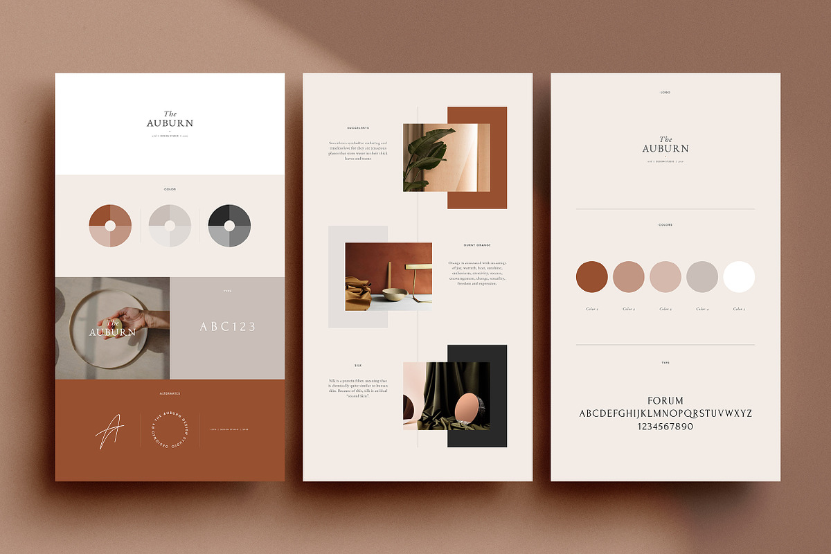 Auburn 24 Brand Sheets, a Presentation Template by Studio Standard (Photo 5 of 11)