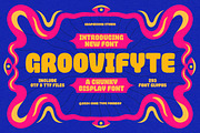 Groovifyte, a Sans Serif Font by graphicook (Thumbnail 1 of 10)