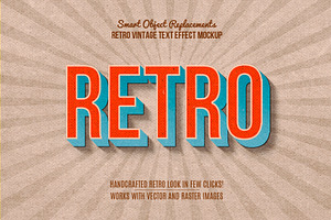 10 Retro Vintage Text Effect