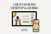Boho Canva Website Template, a Landing Page Template by Anna Design Studio (Thumbnail 6 of 8)
