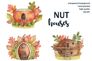 Fairy tale nut houses