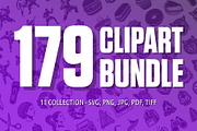 Clipart Bundle, Big SVG Collection, an Object Graphic by Palleon (Thumbnail 1 of 10)