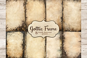 Gothic Frame Junk Journal Pages, a Decorative Illustration by GlamArtZhanna (Thumbnail 1 of 10)