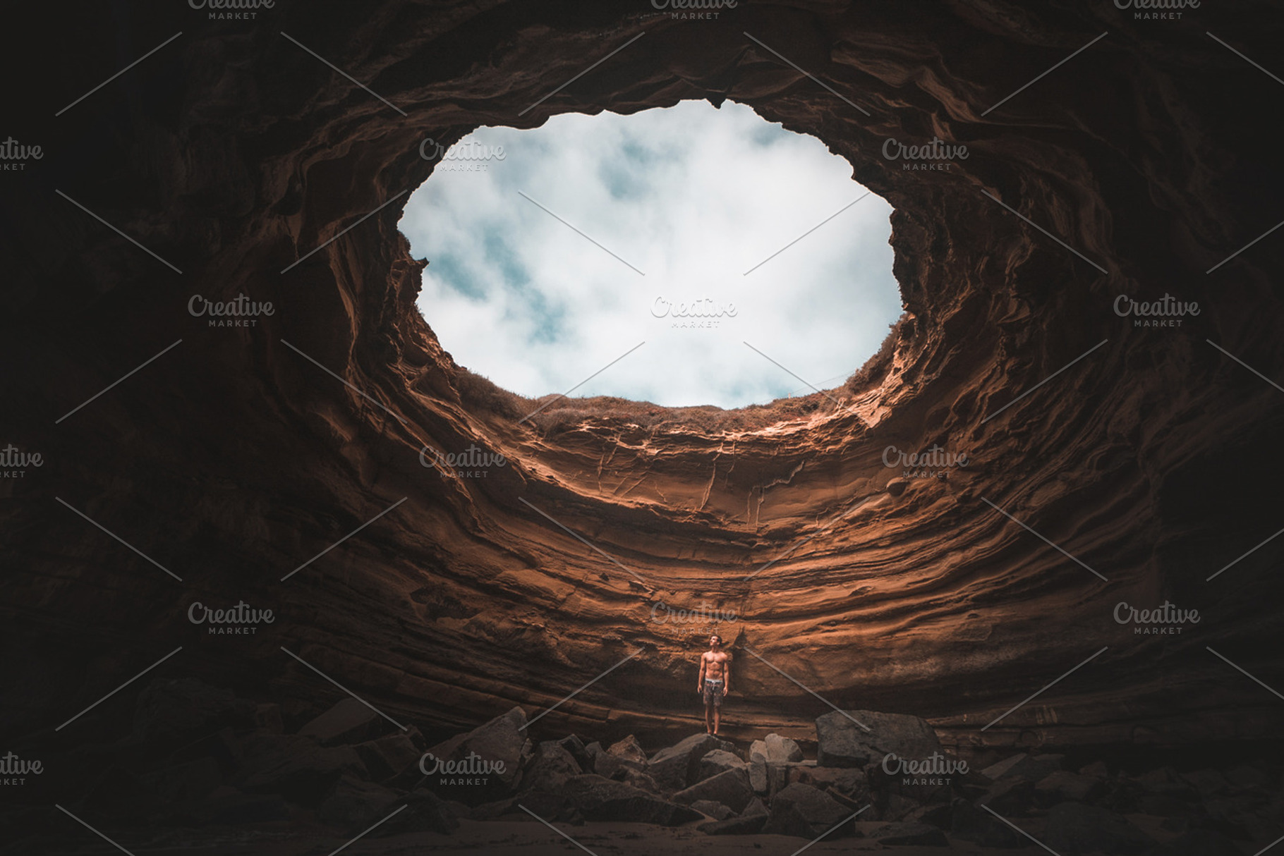Sea cave featuring explore, travel, and cave, a Nature Photo by Will Rust