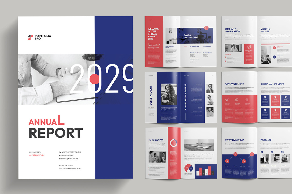 Annual Report, a Brochure Template by Pixelpick (Photo 1 of 9)