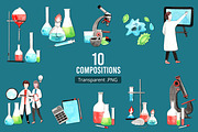 Science and scientific equipments, a Decorative Illustration by CreativeValuation (Thumbnail 3 of 14)