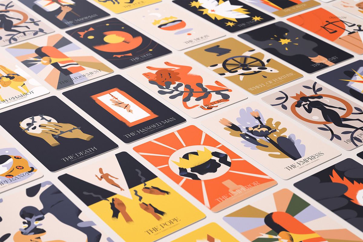 Tarot Cards Mockup Bundle, a Merchandise Mockup by creatsy5 (Photo 26 of 42)