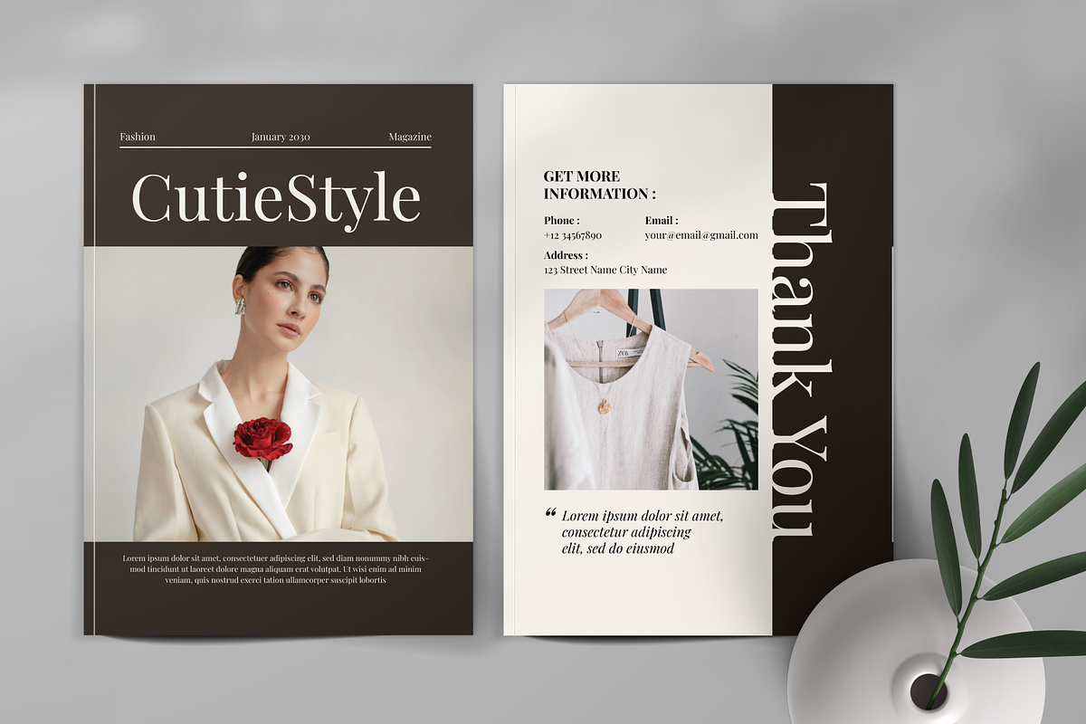 Fashion Look Book Template, a Magazine Template by SquidPixey (Photo 3 of 6)