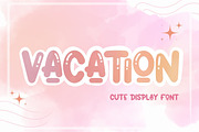 Vacation Font | Display Font, a Handwritten Font by AnningArts (Thumbnail 1 of 6)