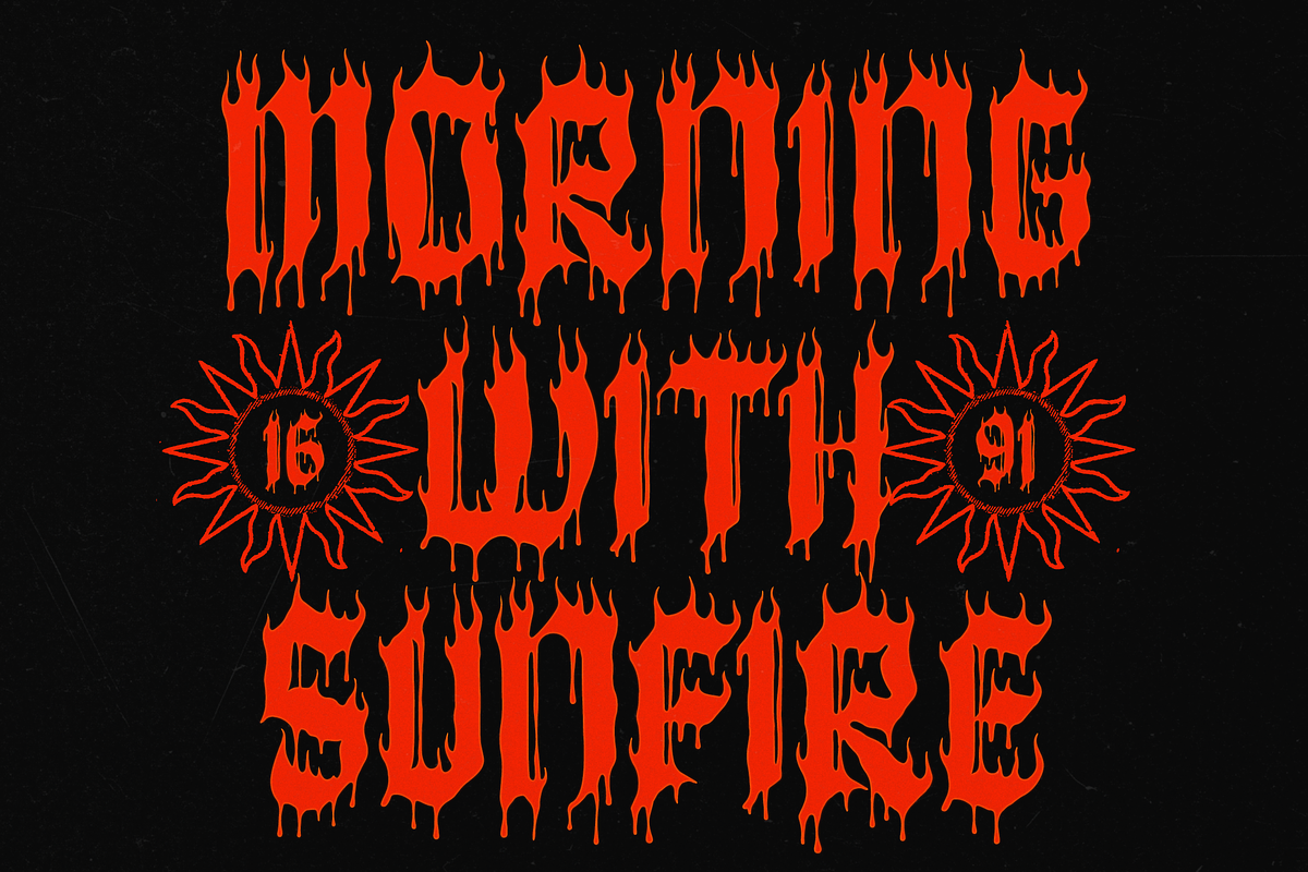 Madrock | Display Blackletter, a Blackletter Font by Denustudios (Photo 4 of 12)