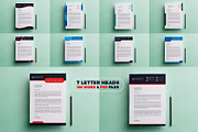 Corporate Letterhead with MS Word, a Stationery Template by GreenPixi (Thumbnail 1 of 11)