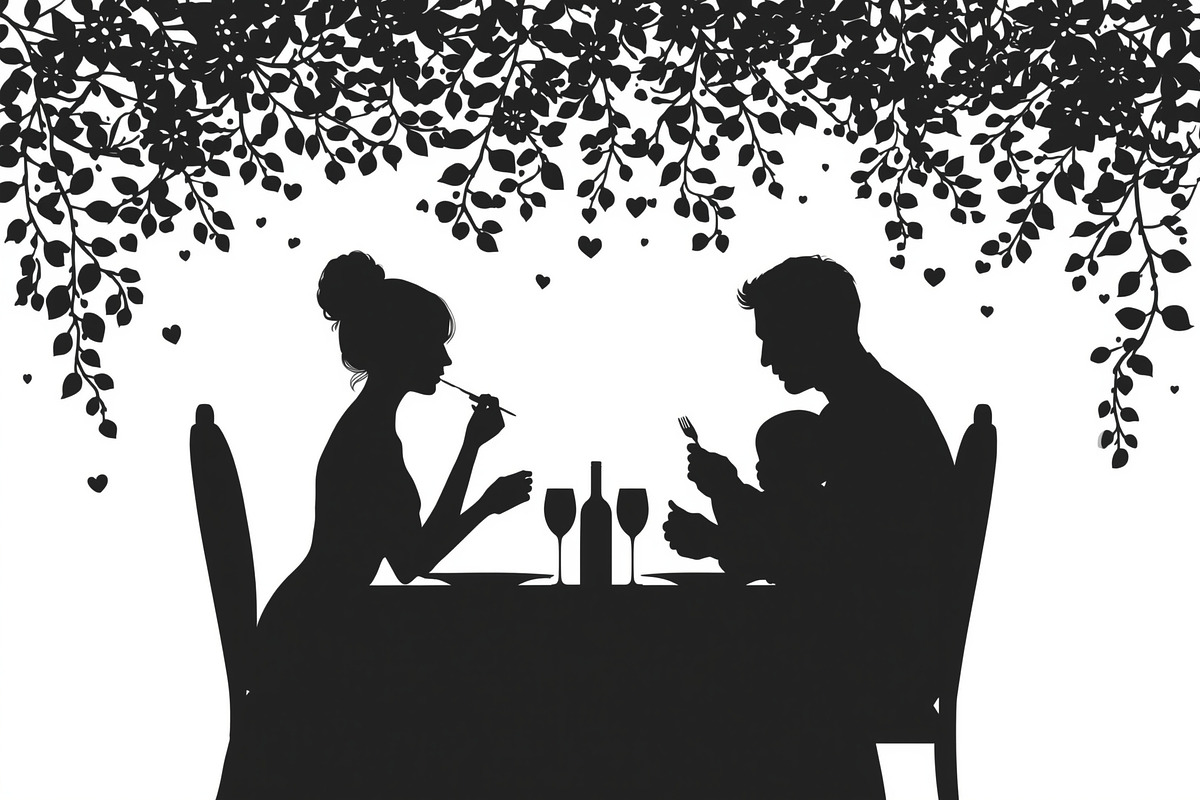 Minimalist family eating dinner, an Illustration by Amazin_art (Photo 7 of 17)