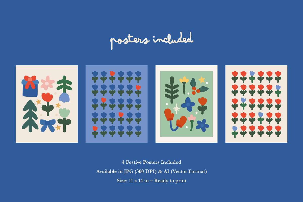 Ingrid Christmas Collection, a Seasonal Illustration by Emilie Cliche (Photo 4 of 6)