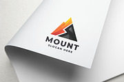 Letter M Geometric Mountain Logo, a Branding & Logo Template by Design_Planet (Thumbnail 1 of 3)