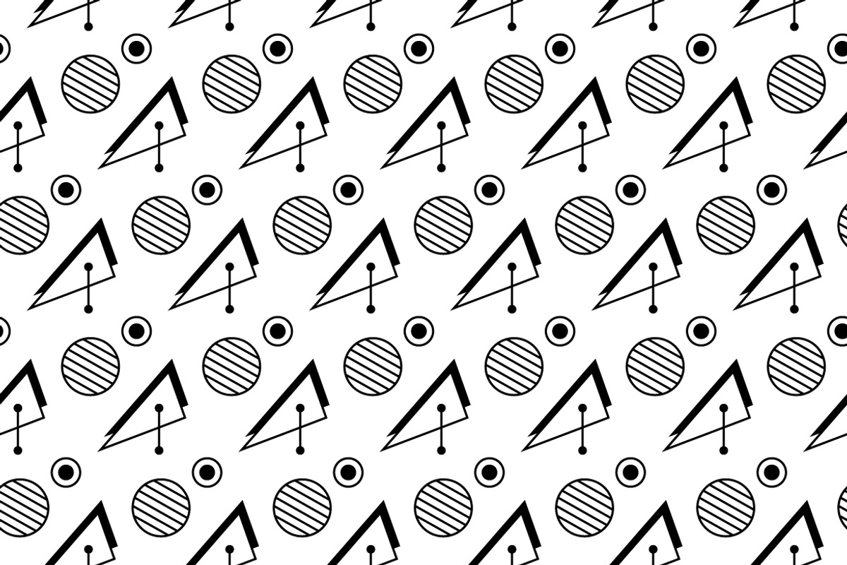 Geometric Minimalist Pattern, a Pattern Graphic by Mightyfire